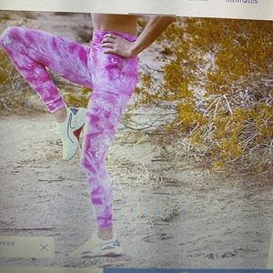 Free people high rise 7/8 good karma tie dye leggings m/l